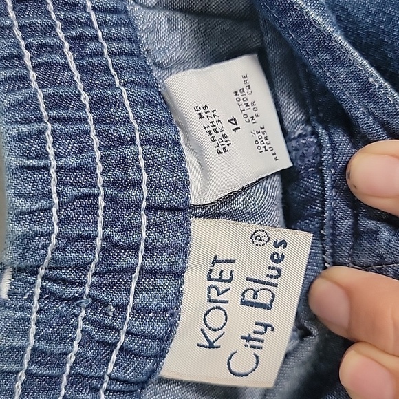 NWT vintage high rise gaucho denim short - Picture 4 of 6